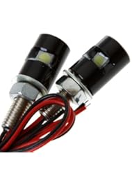 From Amazon.com. Click for details:
 2pcs White 1-smd LED Motorcycle Car License Plate Screw Bolt Light Lamp Kit 2pcs White 1-smd LED Motorcycle Car License Plate Screw Bolt Light Lamp Kit
