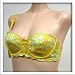  : Venus Yellow Convertible Straps Demi Cup Bra #1012 sz 34A