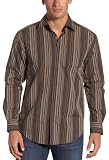 Cubavera Men's Long Sleeve Yarn Dye Stripe Shirt
