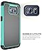 Galaxy S7 Edge Case, E LV Full Body Hybrid Armor Protection Defender Case Cover - Dual Layer Case Cover for Samsung Galaxy S7 Edge - [TEAL]
