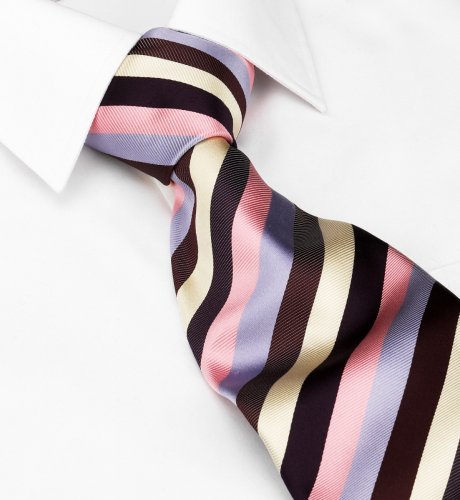 Collezione Woven Silk Medium Stripe Tie