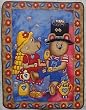 Teddy Bear Tea Party Baby Quilt Approx. 42" by 33"