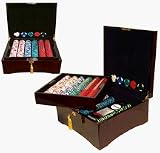 750 Las Vegas EDGE SPOT NEXGEN Poker Chip Set in Mahogany Case
