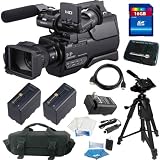 Sony HXR-MC2000U - Camcorder - High Definition - widescreen - 4.2 Mpix - optical zoom: 12 x + (2Pcs) Original Sony NP-F970 L-series Info-Lithium Battery 2 Pack (7.2v, 6600mAh) + 16GB Power Accessory Kit