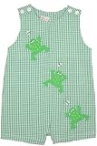ZU Petit Ami Newborn/Infant/Toddler Boys Frogs Seersucker Sunsuit Romper.