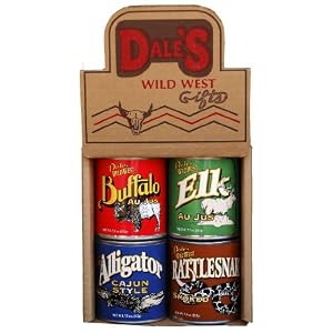 Rattlesnake, Alligator, Buffalo and Elk Exotic Gourmet Meat Gift Box