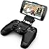 Ortz&reg; PS4 Smart Clip Holder for PlayStation 4 Dualshock Controller - Best Clamp Bracket for Android Mobile Phones, Galaxy S3 S4 S5 S6 Note 2 3 4 & iPhone 4 4s 5 5s 6