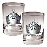 NHL Los Angeles Kings Two Piece Rocks Glass Set - Primary Logo