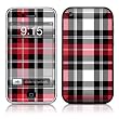 Red Plaid Design Protector Skin Decal Sticker for Apple 3G iPhone / iPhone 3GS 3G S