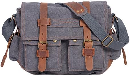 SQLP Retro Canvas Handbags Totes Shoulder Bags (gray)