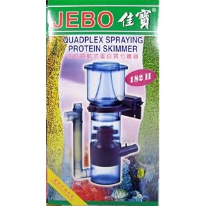 JEBO Aquarium Tank Protein Skimmer 182 II w/Power Head