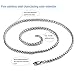 Besteel Jewelry Mens Womens Stainless Steel Wheat Necklace Chain Link 24 Inch