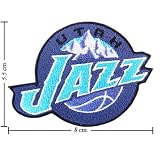 Utah Jazz Logo Embroidered Iron on Patches Free Shipping From Thailand