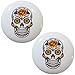 Set of 2 Sugar Skull Ceramic Cabinet Drawer Knobs