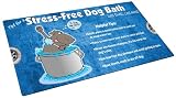 Drymate Dog Bath Mat for Tub and Shower with Stress-Free Design, 17-Inch by 36-Inch, Blue