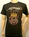 Ed Hardy Men k-arm T-Shirt Dogs Rule Studs