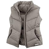 TAIGA Cypress 700 - Women's Zip European Goosedown Down Vest, Stone, MADE IN CANADA