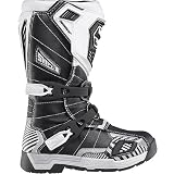 Shift Racing Speedster Youth Dirt Bike Motorcycle Boots - Color: Black/White, Size: Y2