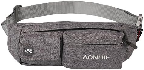 Gobago Water Resistant Running Waist Bag Packs for Women Man Outdoors Workout for iPhone 6S 6 Plus,for Samsung S6 S5 S4,LG, Digital Cameras (Grey)