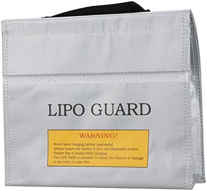 RC LiPo Battery Safety Bag Safe Guard Charge Sack 22 * 18 * 5.5 cm Silver