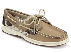 Women's Sperry, Bluefish 2 eye Boat Casual LINEN BRONZE 9.5 M 