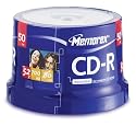 Memorex 827520-50 CD-R 52x 50 Pack Cakebox
