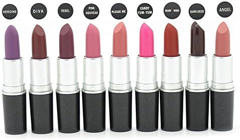 Mf Cosmetic 9 Colors Matte Pigment Lipstick,#Heroin