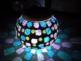 ガーデンライト　ソーラーLED ガラス製　ソーラーライト　センサー　照明　イルミネーションライト プレゼントに　贈答品 (BL&PL Whirlwind)