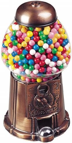 Limited Edition BRONZE Jr Size 11" Gumball Machine Includes 1 Pound of Assorted Gumballs