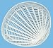 White Hand Made Ceramic Open Weave Pottery Clam Shell Plate 12" x 11" x 1 7/8"
