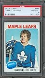 1975 Topps #150 Darryl Sittler Toronto Maple Leafs Hockey Card PSA 8 NM-MT