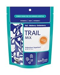 Navitas Naturals Trail Mix, Goji-Mulberry-Golden, 4-Ounce Pouches (Pack of 4)