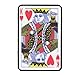 King of Hearts Card Digitally Printed Embroidered Iron On Patch
