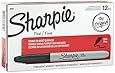 Sharpie Permanent Markers, Fine Point, Black, 12-Pack (30001)