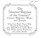The Greatest Ragtime of the Century