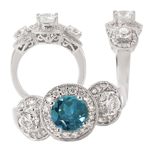 18k lab-created 6mm round alexandrite engagement 