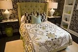 designer outdoor furniture-Wallmonkeys Peel and Stick Wall Decals - Designer Bedroom with Contemporary Furniture and Decor. - 18