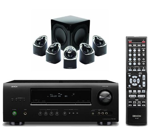 Denon AVR-1312 5.1-channel home theater receiver and Mirage MX 5.1 Home Theater System Denon AVR-1312 5.1-channel home theater receiver and Mirage MX 5.1 Home Theater System