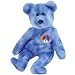 Ty Beanie Babies - Peace the Bear - Tye Died - Retired