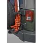 Rugged Ridge 11586.01 Textured Black Off-Road Jack Mount for Jeep Wrangler 2007-2010