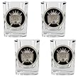 Sacramento Kings NBA 4pc Square Shot Glass Set Sacramento Kings NBA 4pc Square Shot Glass Set