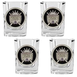 Sacramento Kings NBA 4pc Square Shot Glass Set by Great American Products