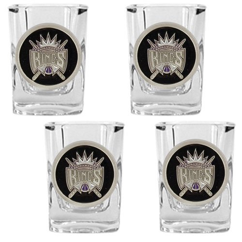 Sacramento Kings NBA 4pc Square Shot Glass Set