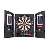 Regent Halex Cricketview 2 DX Electronic Dartboard (Black/Red, 13.5-Inch)