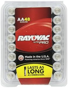 Rayovac ALAA-48 UltraPRO Alkaline AA Batteries, 48-Pack