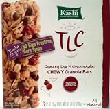Kashi TLC Chewy Granola Bars Cherry Dark Chocolate 6 - 1.2 Oz (35g) Bars (Pack of 6)