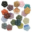 Czech Glass Bead Mix Flowers 15mm Assorted Colors (20)