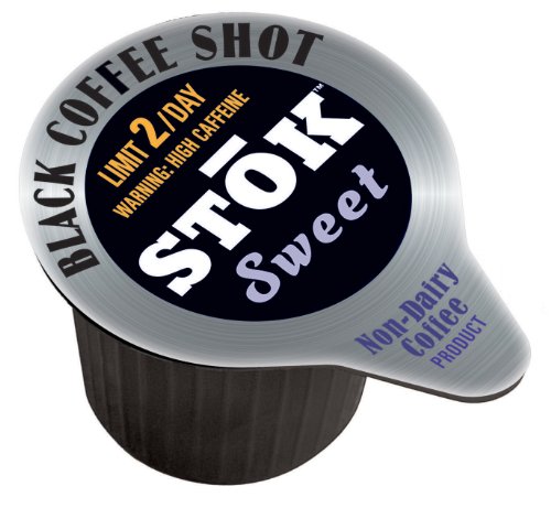 SToK Sweet Caffeinated Black Coffee Shots, 264-Count Single-Serve Packages
