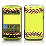 Softball Design Skin Decal Sticker for the Blackberry Storm 9530 Cell Phone