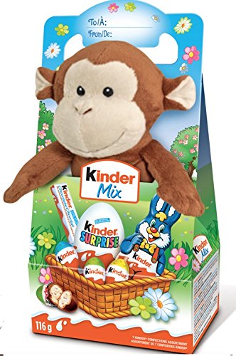 Kinder Mix Gift with Chocolates and Cute Plush Toy. Kinder Mix Gift with Chocolates and Cute Plush Toy.